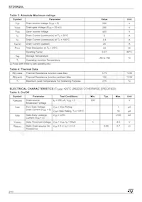 STD5N20LT4數據表 頁面 2