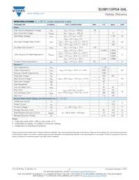 SUM110P04-04L-E3 Datasheet Page 2