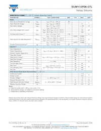 SUM110P06-07L-E3 Datenblatt Seite 2