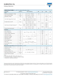 SUM55P06-19L-E3 Datasheet Pagina 2