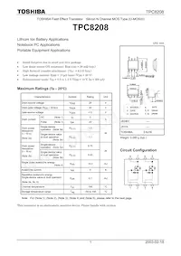TPC8208(TE12L Datasheet Cover
