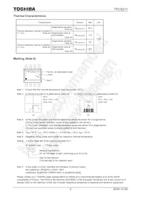 TPC8211(TE12L Datasheet Pagina 2