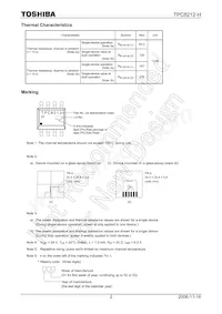 TPC8212-H(TE12LQ Datasheet Pagina 2