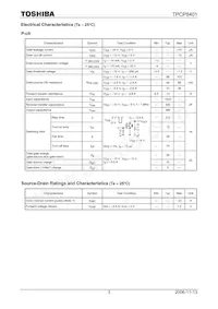 TPCP8401(TE85L Datenblatt Seite 3