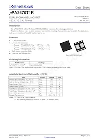 UPA2670T1R-E2-AX Datasheet Copertura