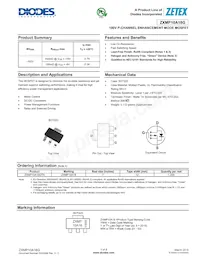 ZXMP10A18GTA Datasheet Cover
