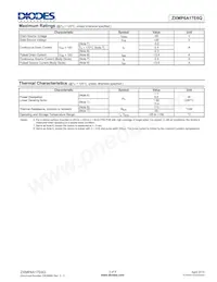 ZXMP6A17E6QTA Datasheet Page 2