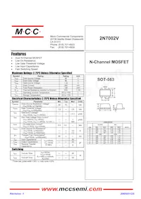 2N7002V-TP Datasheet Cover