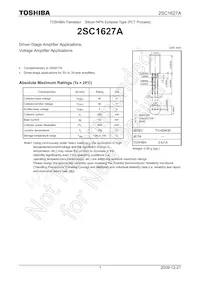 2SC1627A-Y Datasheet Cover