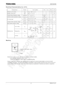 2SC5439(F) Datasheet Pagina 2