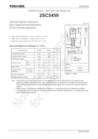 2SC5459(TOJS Datasheet Cover