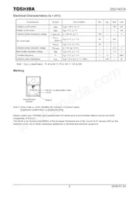 2SD1407A-Y(F) Datasheet Page 2