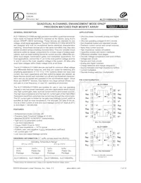 ALD110804SCL Datasheet Cover