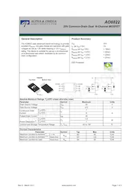 AO8822 Datasheet Copertura