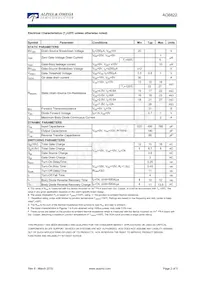 AO8822 Datasheet Pagina 2