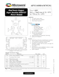 APTC60DDAM70T3G Datasheet Cover