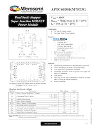 APTC60DSKM70T3G Datasheet Cover