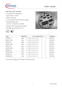 BC 808-40W H6327 Datasheet Cover