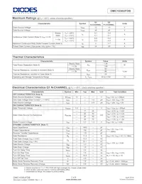 DMC1030UFDB-7 Datasheet Pagina 2