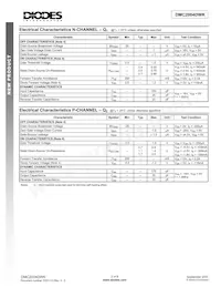 DMC2004DWK-7 Datasheet Pagina 2
