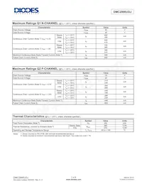 DMC2990UDJ-7數據表 頁面 2