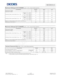 DMC2990UDJQ-7B Datasheet Page 2