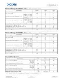 DMC3025LSD-13 Datasheet Page 2