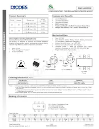DMC3400SDW-13 Datasheet Cover