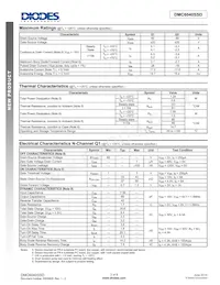DMC6040SSD-13 Datasheet Pagina 2