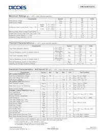 DMC6040SSDQ-13 Datasheet Pagina 2