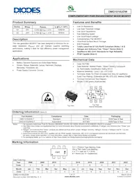 DMG1016UDW-7 Datasheet Cover