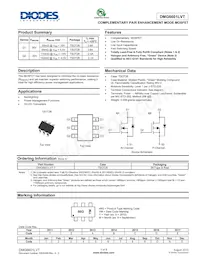 DMG6601LVT-7 Datasheet Cover