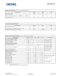 DMG6968UTS-13 Datasheet Page 2