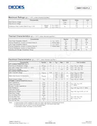 DMN1150UFL3-7 Datasheet Pagina 2