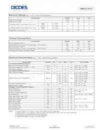DMN2013UFX-7 Datasheet Page 2