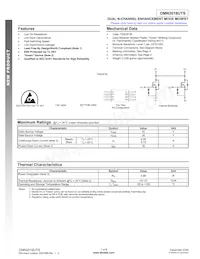 DMN2016UTS-13 Datasheet Cover