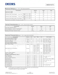 DMN2019UTS-13 Datasheet Page 2