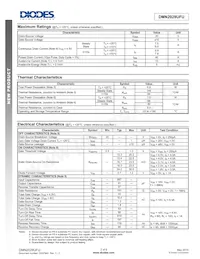 DMN2028UFU-13 Datasheet Pagina 2