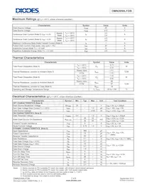 DMN2050LFDB-7 Datasheet Page 2