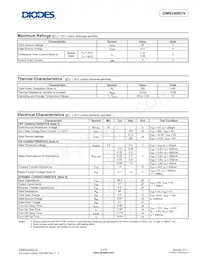 DMN2400UV-7 Datasheet Page 2