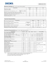 DMN3032LFDB-13 Datasheet Pagina 2