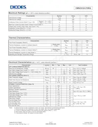 DMN3032LFDBQ-13 Datasheet Pagina 2