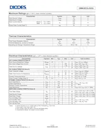 DMN3033LSDQ-13 Datasheet Page 2