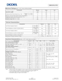 DMN3055LFDB-7 Datasheet Pagina 2
