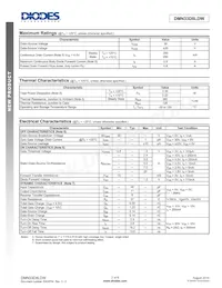 DMN33D8LDW-13 Datasheet Page 2