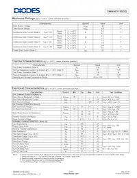 DMN4031SSDQ-13 Datasheet Page 2