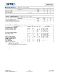 DMN601VKQ-7 Datasheet Page 2