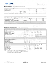 DMN62D0UDW-13 Datasheet Pagina 2