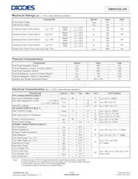DMN65D8LDW-7 Datasheet Page 2