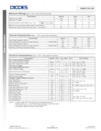 DMN67D8LDW-7 Datasheet Page 2